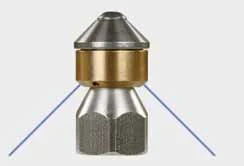 Factory Sale Various High Pressure Pipe Cleaning Car Washer Stainless Steel Rotating Sewer Cleaning Nozzle