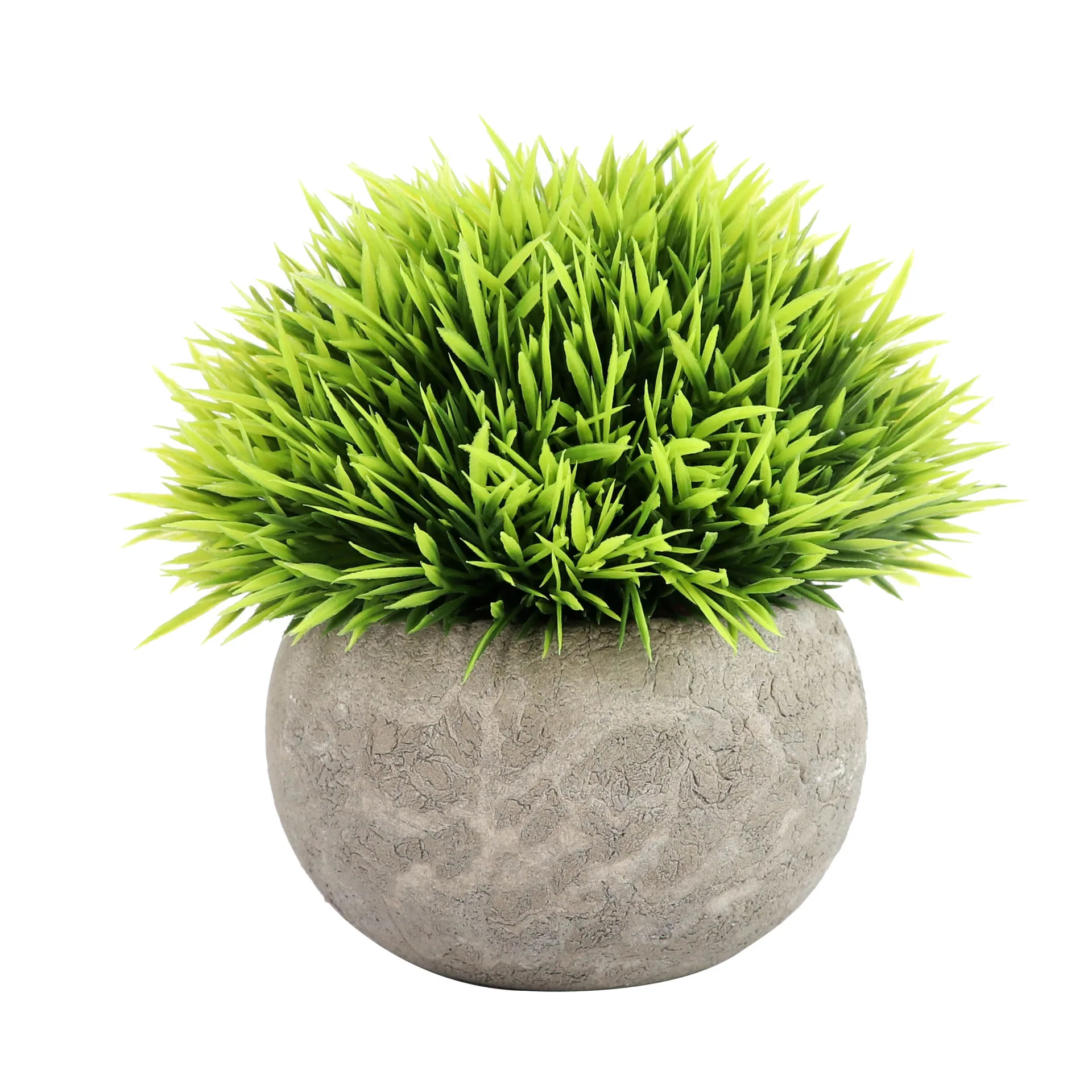 Tortoise Shell in Cement Pot Decorative Potted Plant on Table Top Artificial Plants Pot Silk Artificial Flowers Moon Flower 100