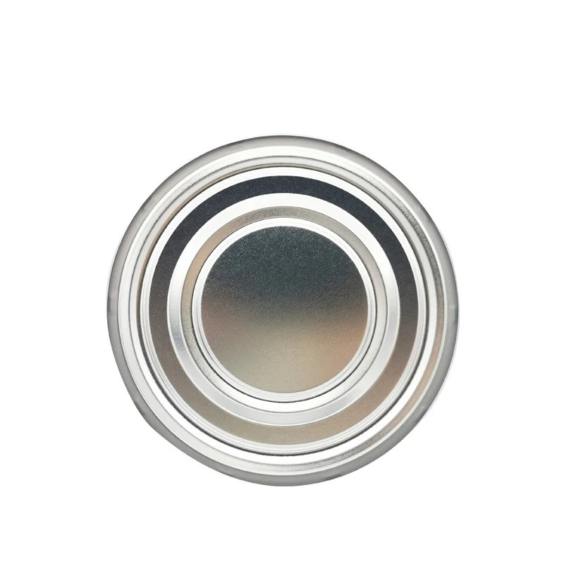 Label Bottom Cover Silver Snack Food Round Candle Tins CANS Metal Fifteen Spots Tinplate 502 127mm Blue CROWN Cap Tin Lid Europe