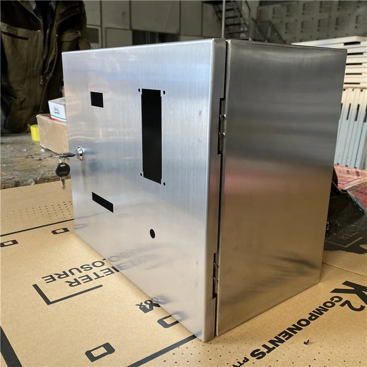 Professional Custom Bending Metal Steel Gas Meter Outer Enclosure Sheet Metal Fabrication with Lock