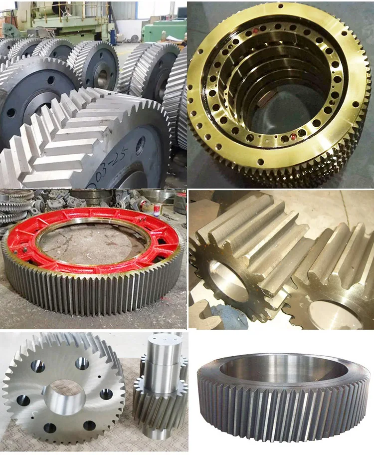 Customized Spur Helical Gear Large Module Big Gear For Ball Mill