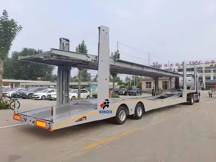 Подгонянный прицеп для перевозки автомобилей с рампой двухэтажный автомобиль полуприцеп