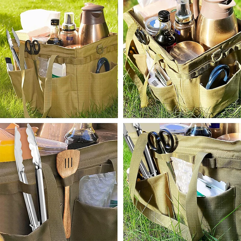 Multifunctional Storage Toolbox  Toolbox Carry Griddle Grill Utensils Accessory Grilling Tools Basket