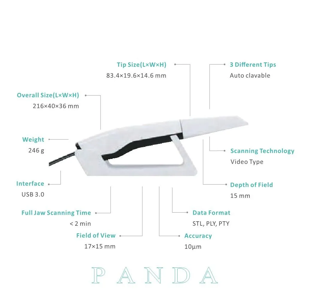  NEW type dental digital 3D intra oral scanner portable high