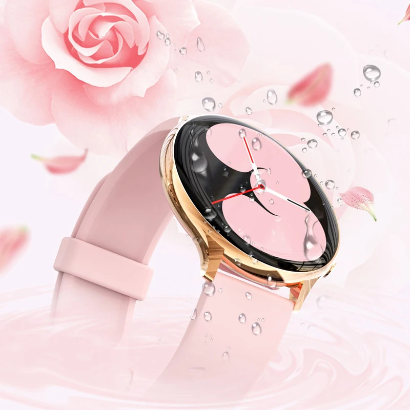 Smart Watch for Women Men Full Round Touch Screen Super Thin Body Blood Oxygen Measuring 24 Sport Modes for Android IOS