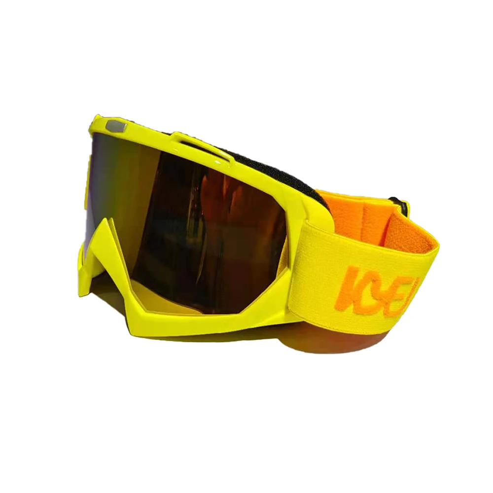 Black frames colored lenses outdoor sports motoskiing anti-assault anti-UV motorcycle goggles