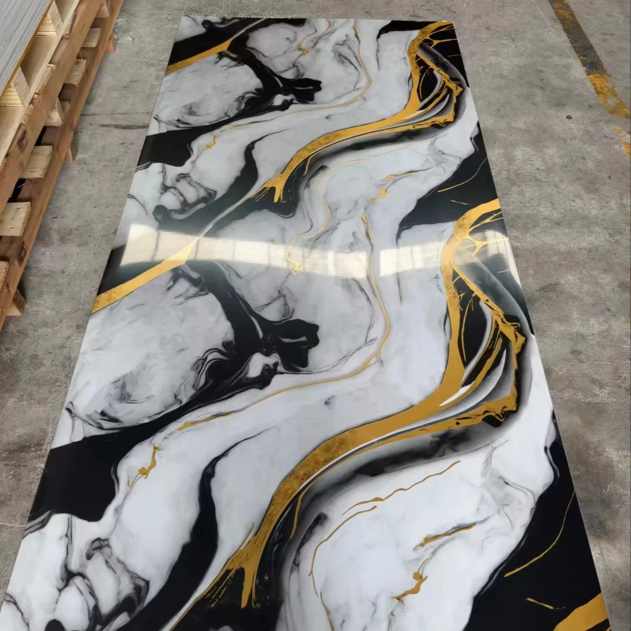 PVC panels Indoor Decoration wall panels boards uv marble plastic sheet pvc wall panel for bathroom