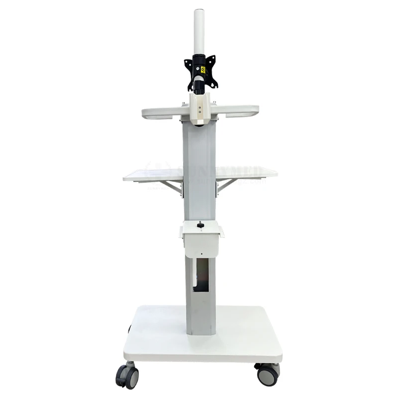 SY-POC-2T Work Table Medical Furniture Doctor Digital Mobile Hospital Nursing Stainless Steel endoscope Medical Cart