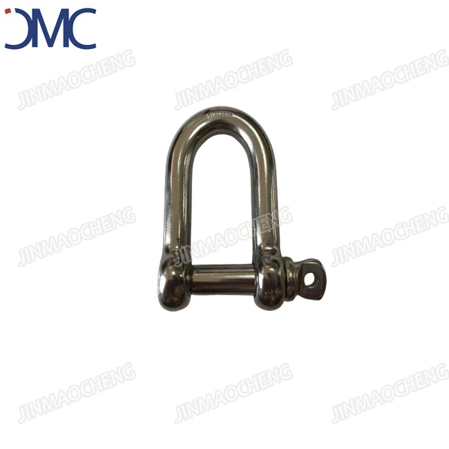 US Type Stainless Steel Screw Pin Chain Shackle G210 8mm/12mm/22mm SS D Shackle