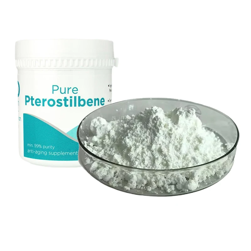 Health Food Supplements Trans pterostilbene extract powder price 98% 99% bulk Pterostilbene