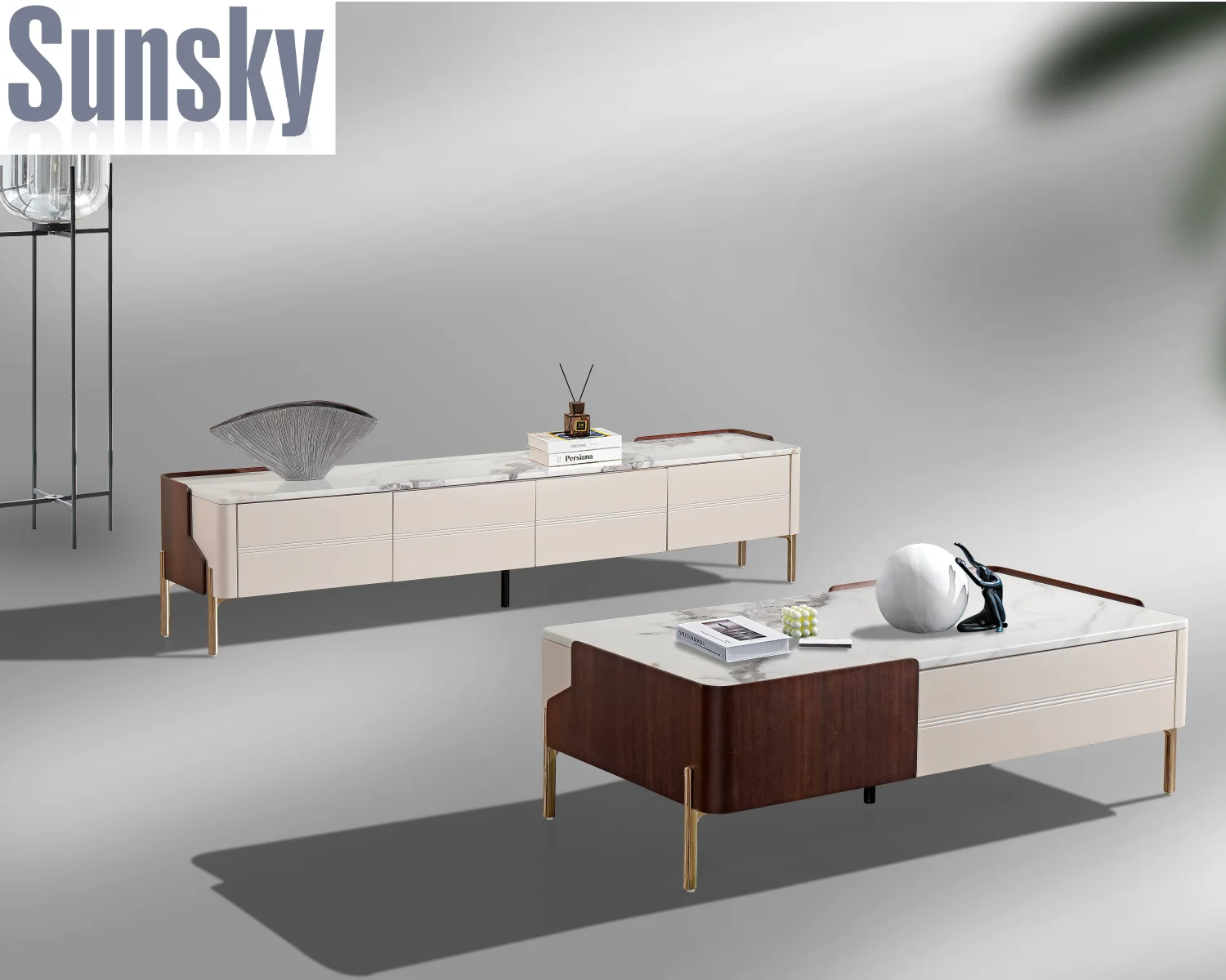 Мебель для гостиной ТВ блок матча журнальный столик SKC-2440 серии