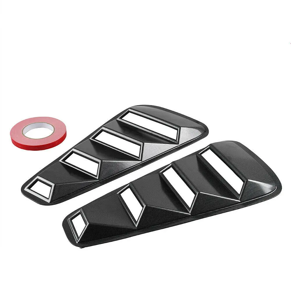 Side Vent Window Quarter Scoop,  Louver Covers Vent For 05-14 Ford Mustang