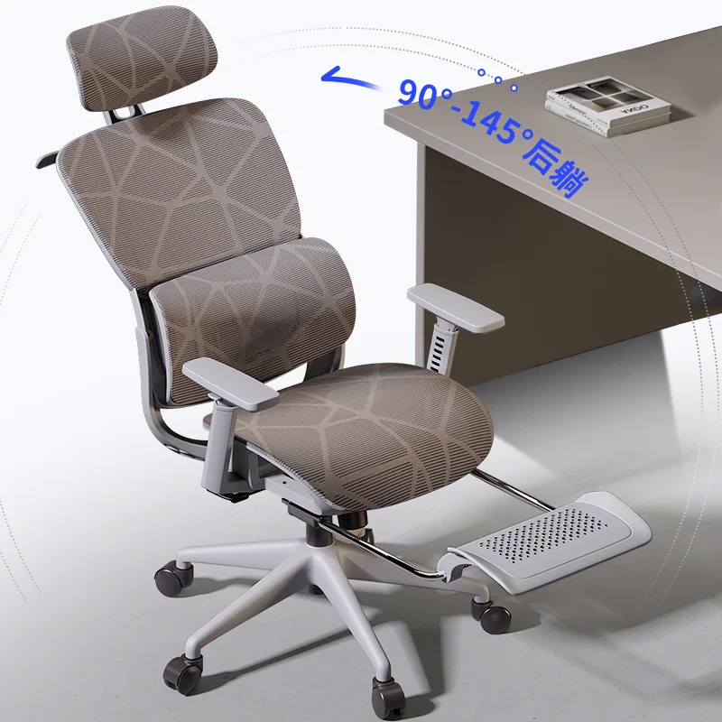 2024 Luxury adjustable armrest executive boss office chair mesh swivel reclining ergonomic office chair for adults