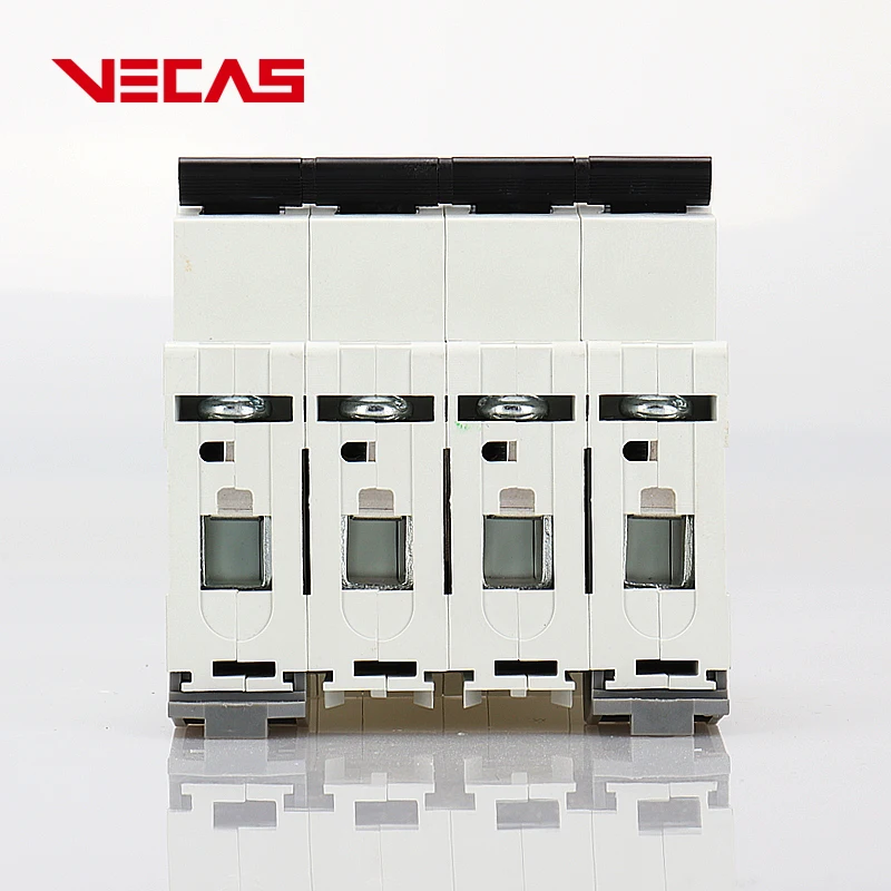  Миниатюрный автоматический выключатель VECAS MCB A60 4P 25 лет от профессионального производителя 6 10 16 20 32 40 50 63 a 1P 2P