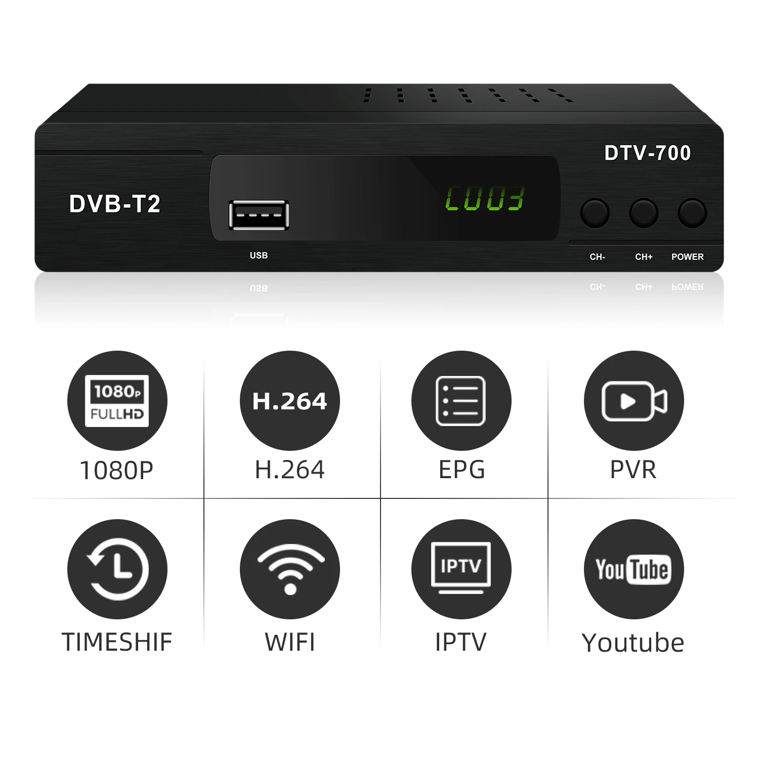Лидер продаж Shopify Бесплатный к Air Stb десять DVB C USB 2 0 T2 телеприставка IPTV M3u Zte 4K