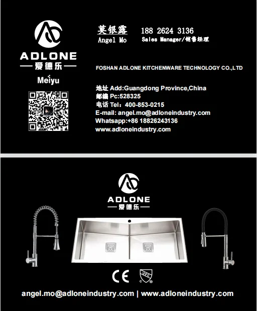 ADLONE Factory Handmade Single Bowl 304 Stainless Steel Kitchen Sink