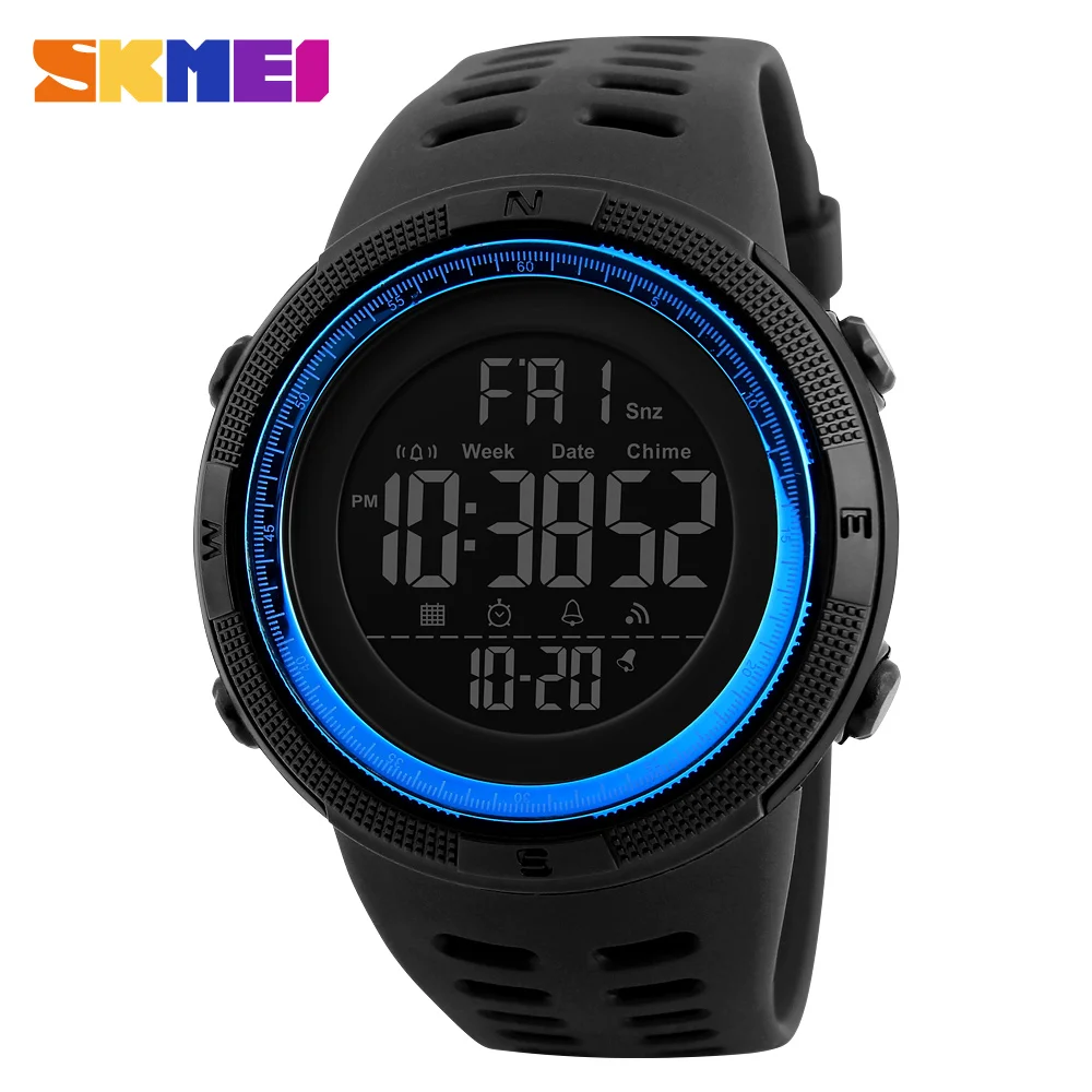 Top Good Quality Digital Plastic Watches Pupils Wristwatch Cheap Price Skmei 1251 For Teenage