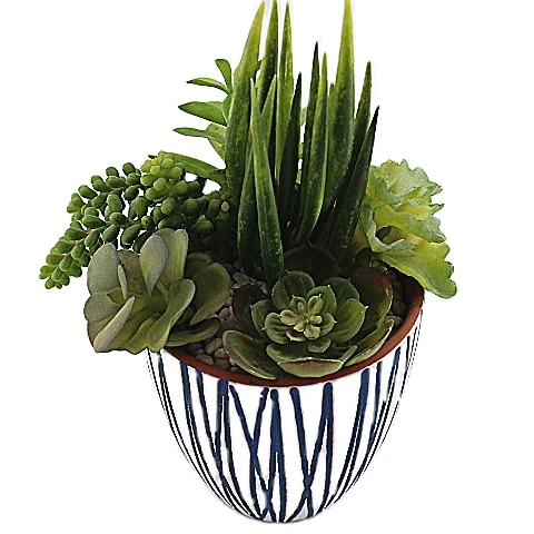 New Design Custom Mini Bonsai Faux Succulent Artificial Plant Potted  Decorative Garden Home Desktop Decoration