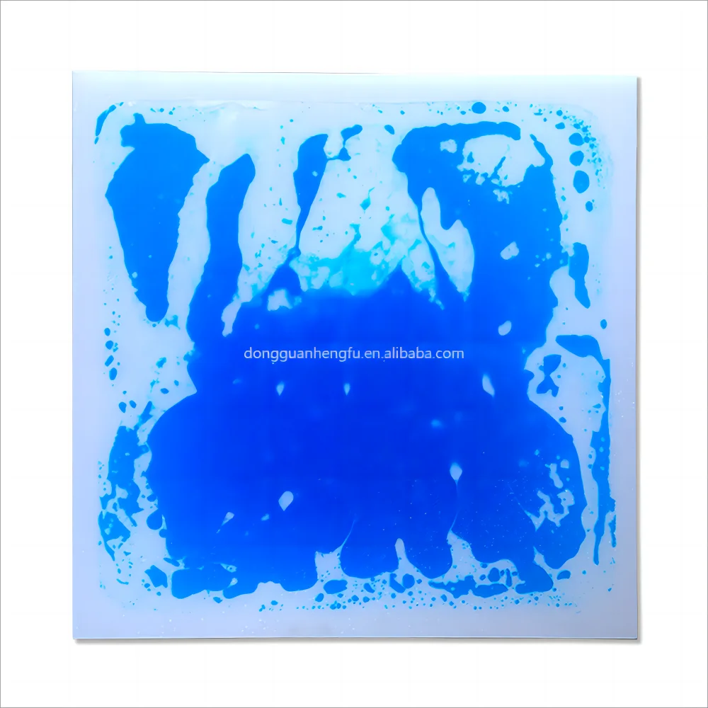 CE ASTM Liquid Sensory Tiles Bright Colorful Liquid Floor Tile For Autism Liquid Sensory Floor Decorative Mat