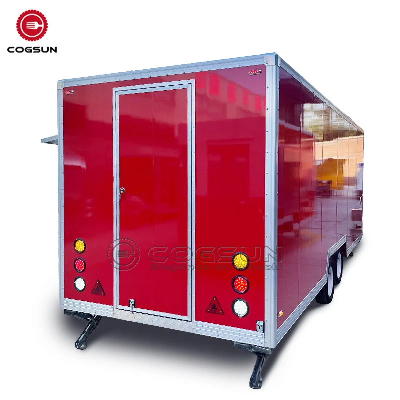 Mobile Concession Setup with Full Kitchen Food Truck Trailer for Sale