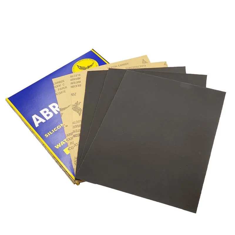Good Quality Polishing Sandpaper Silicon Carbide Sandpaper Waterproof Sand Sheet