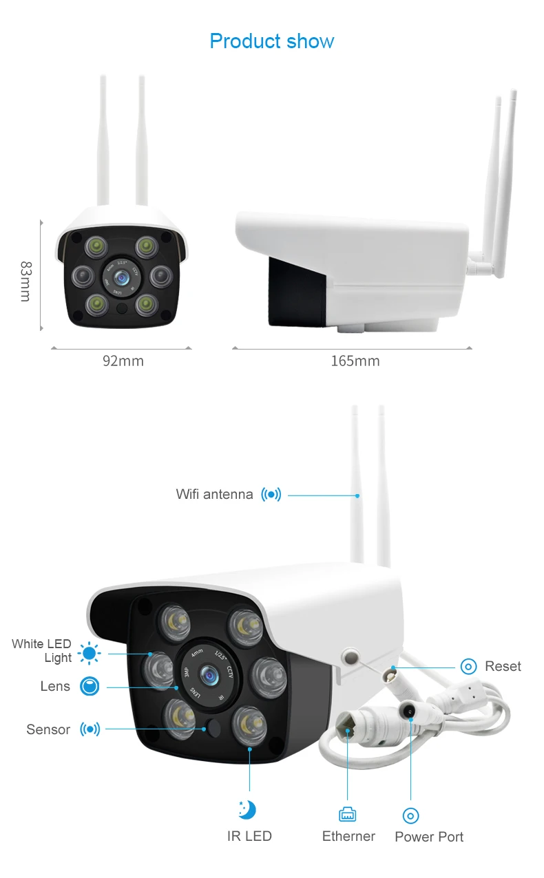 2mp IP camera 1080P cctv  security camera