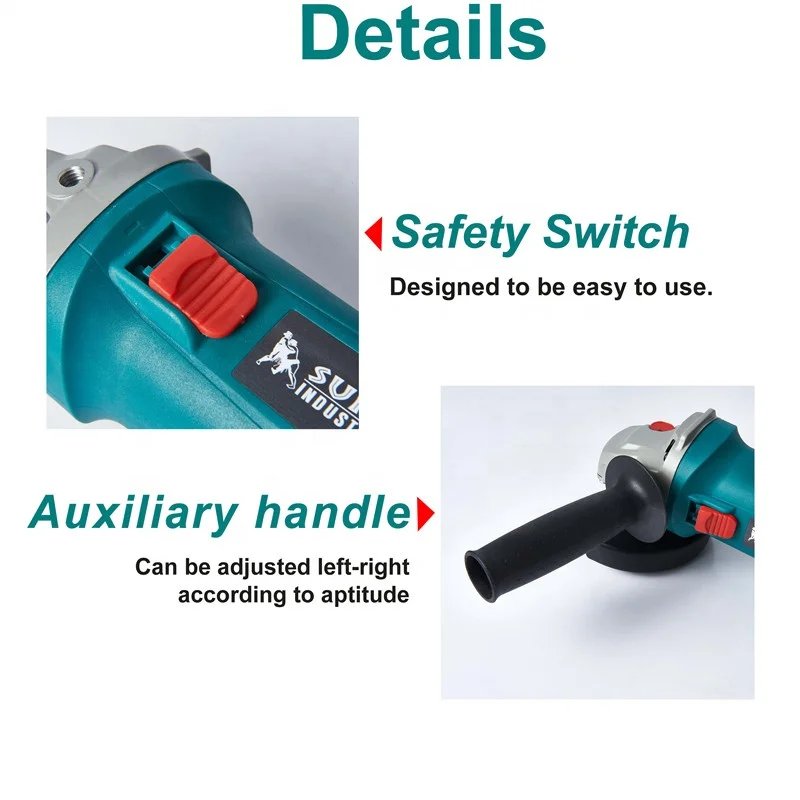 SUMO Hot Sale Lock Switch Safty Grinder Diamond Cutting Variable Speed Angle Grinder High Quality Angle Grinder Support OEM/ODM