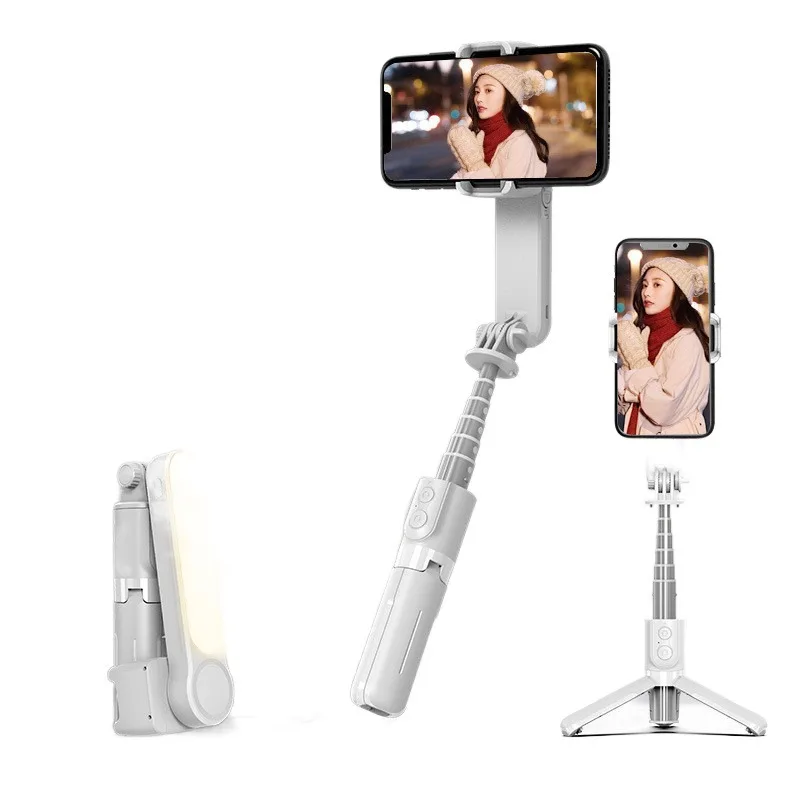New Mini Folding Fill Light Single-axis Stabilizer Mobile Phone Video And Shooting Blue-tooth Anti-shake Shooting Stabilizer
