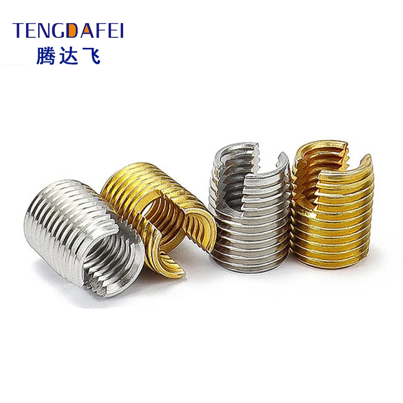 Self-tapping Screw Sleeve M2.5-M12 Nut Inner and Outer Thread Sleeve 302 Type Thread Protection Sleeve Carbon Steel TENGDAFEI