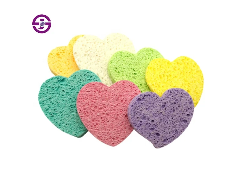 Недорогие Высококачественные губки для лица, многоразовая 100% Органическая сжатая целлюлозная Очищающая губка для отшелушивания и глубокой очистки кожи