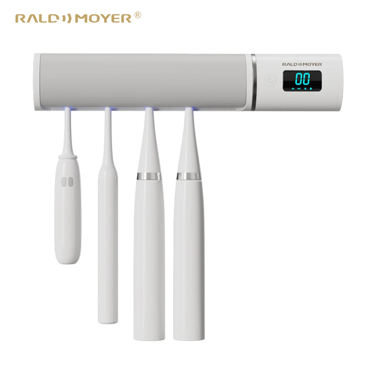 High Quality Wall-Mounted ABS UVC LED Toothbrush Sanitizer Home Use Bathroom Accessory for Sterilization toothbrush holder