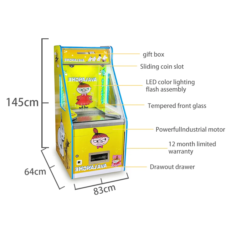 Riteng Malaysia Hot Sale Metal Adult Coin Pusher Vending Game Machine Plastic Token With Ticket Dispenser For Sale Trade