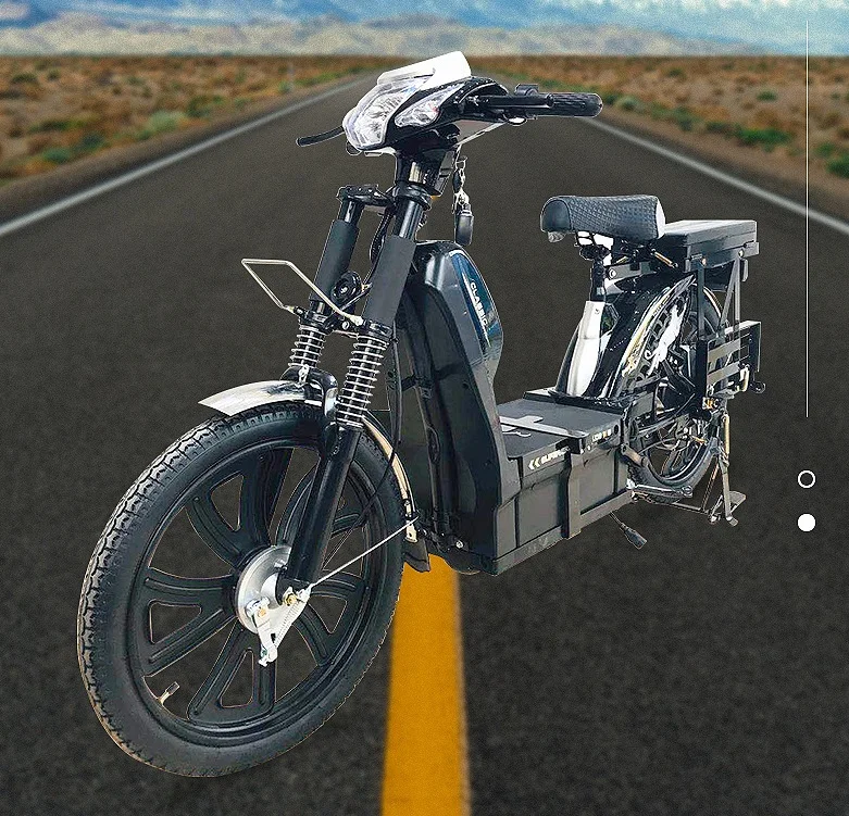 48V 550W 17inch Long Range Lithium Battery Food Delivery Electric Cargo Bike