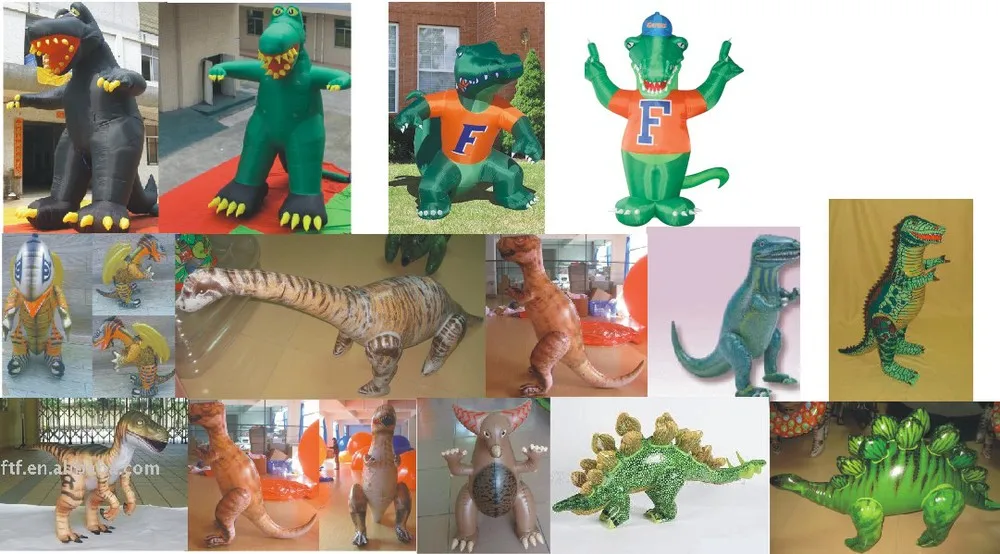 factory wholesale kids inflatable animal cartoon toys PVC Inflatables dinosaurs for sale
