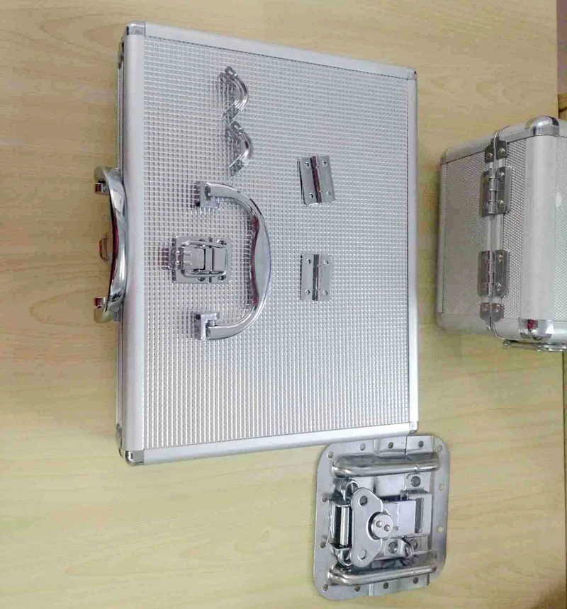Wholesale hardware accessories of the aviation box toolbox with rear buckles back support edge pressing corner hinges