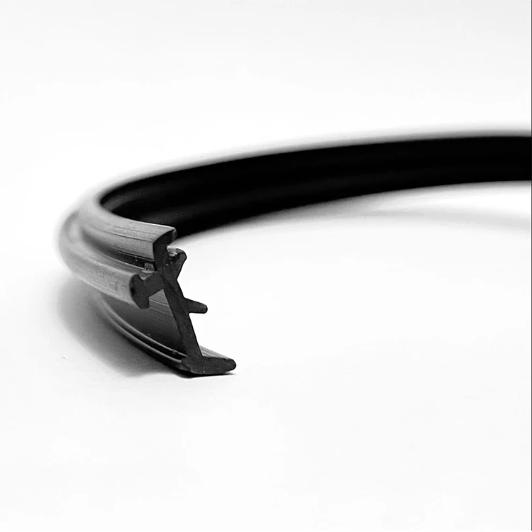 High rebound silicone flat weatherstripping sound insulation rubber strip door seal