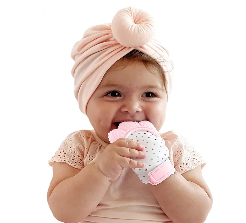 
Safety Baby Teething Mitten BPA Free Silicone Finger Baby Silicone Teethers For Baby 3-12 Months 
