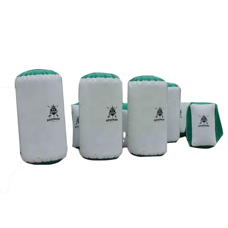 Heavy Duty Outdoor Air Paintball Bunkers Barriers Arena Field Paintball Inflatable Bunkers For Sale