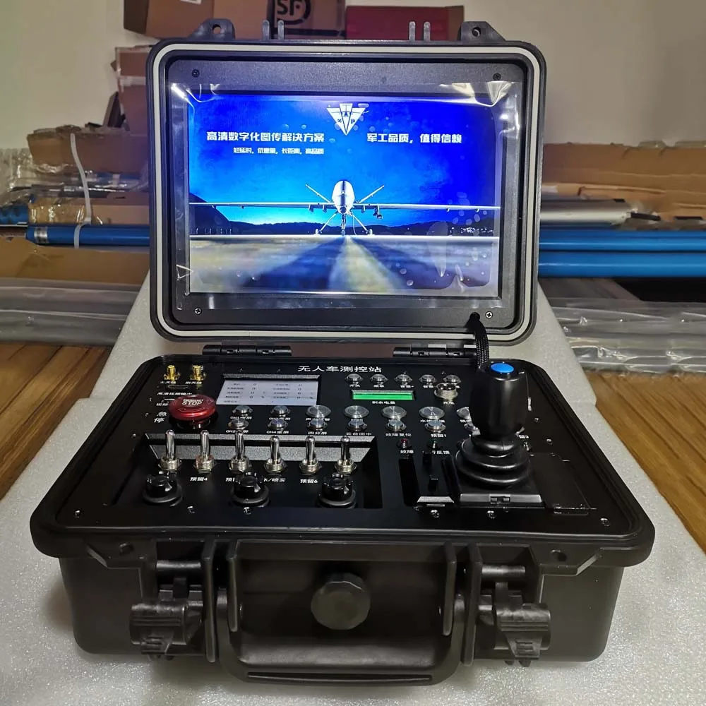 Наземная станция управления (GCS) Портативный прочный наземная беспилотный летательный аппарат дистанционный пульт дистанционного управления системы технологии
