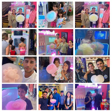 automatic cotton candy vending machine/cotton candy machine