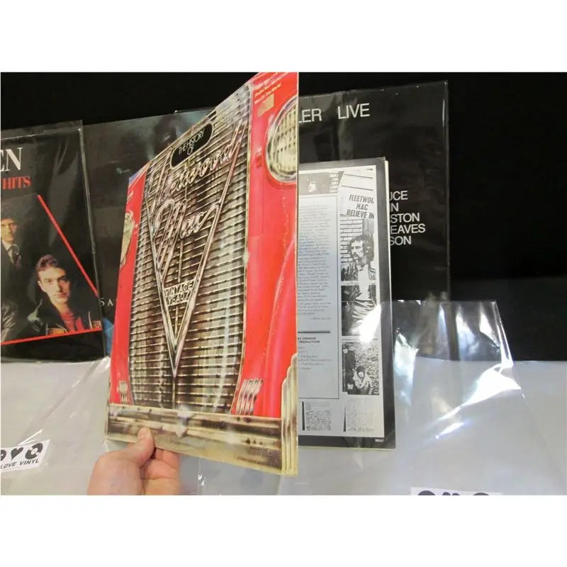 12 дюймов Высокое качество 75 микрон LDPE винил LP Запись верхняя одежда с длинным рукавом