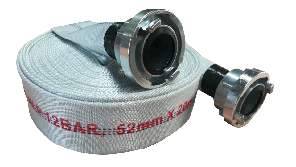 Fire Extinguisher Suppliers Canvas Fabric Water Pump Discharge Fire Hose Hoses 1 1.5 2 Inch Soft Flexible All Size