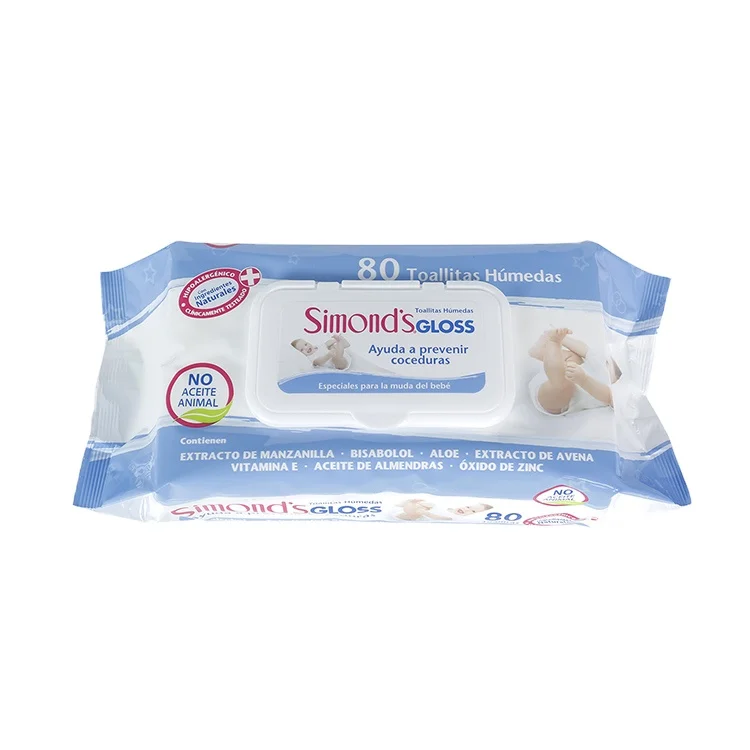OEM/ODM Custom Spunlace Non-Woven Baby Wipes 80pcs Ultra Soft for Baby