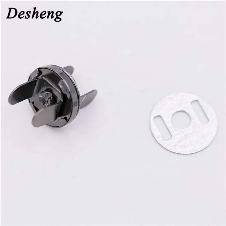 Zinc Alloy Gunmetal Nickle 12mm Magnetic Buttons Clothing for Leather Bags