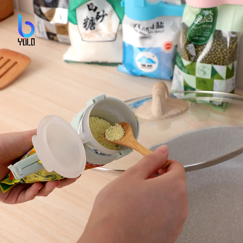  Yolo рекламная печать и залить сумка пластиковая вешалка/снэк-уплотнительный зажим еда Хлеб кофе