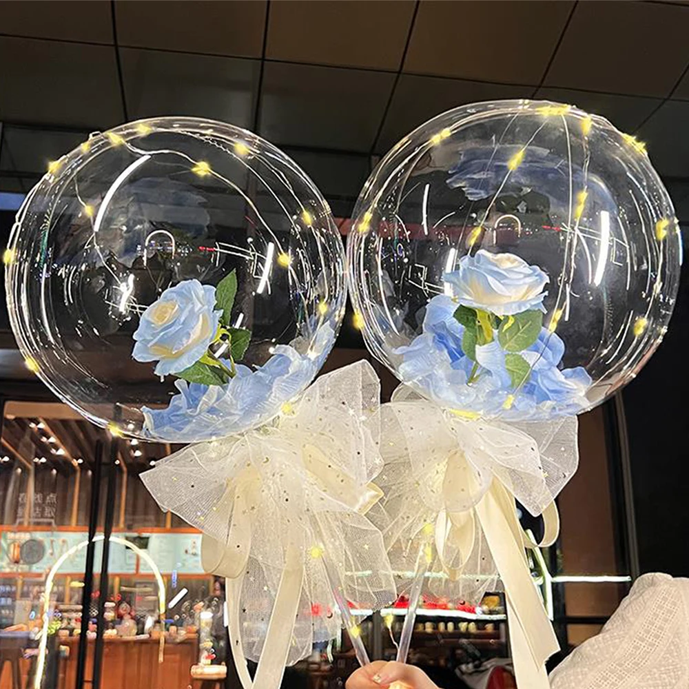 36 Inch Birthday Party Supplies Wholesale Round Transparent Balloons Bubble Bobo Balloon Party Ballons