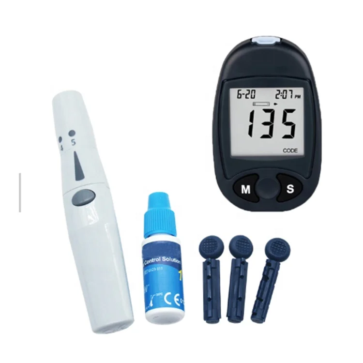 Diabetes Glucometer Smart Blood Glucose Meter Kit With Strips Painless Blood Sugar Test