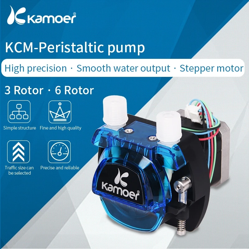 KCM 24V mini stepper motor peristaltic pump sanitary methanol potassium hydroxide small dc hot water circulation dosing pump
