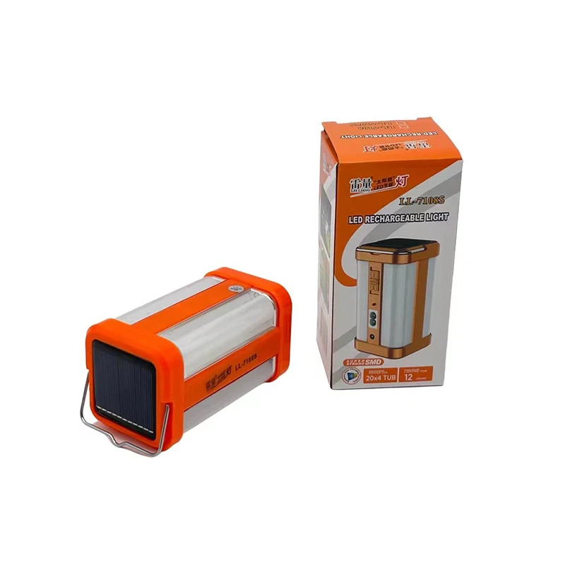 PLASTIC SOLAR RECHARGEABLE LED EMERGENCY LIGHT