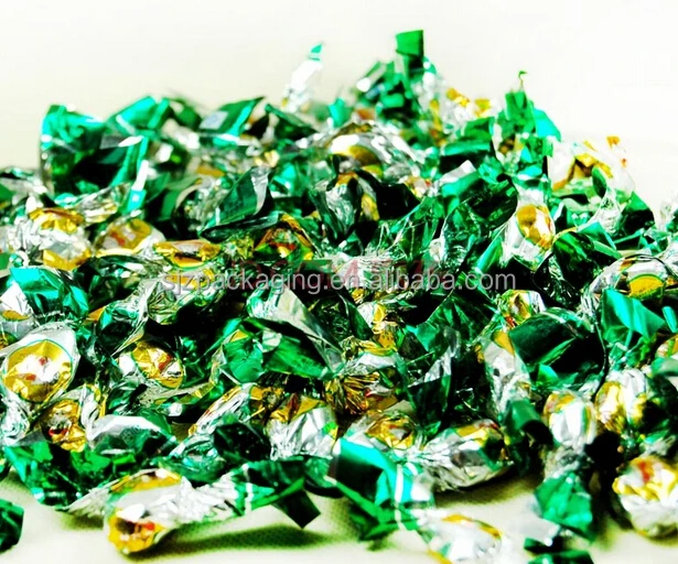 
Transparent or Metallized PET Twist Film Candy Wrap 